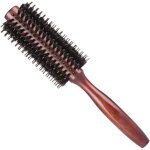 Brosse ronde pour le s�chage, brosse � cheveux ronde en poils de sanglier, poils en nylon � rouleau pour ...