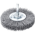 Brosse ronde sur tige fil d'acier 60x0, 3mm