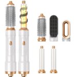 Brosse soufflante 5 en 1 air styler - seche cheveux hair styler avec 5 accessoires - airflow fer a boucler ...