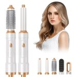 Brosse soufflante 5 en 1 ionique s�che cheveux brosse chauffante brushing boucleur a cheveux peigne chauffant ...