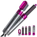 Brosse soufflante 5 - en - 1 multifonctionnel sche - cheveux peigne air chaud styler peigne cheveux ...