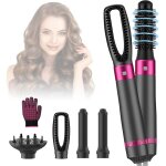 Brosse soufflante air styler set, 5 en 1 s�che - cheveux 1000w, hair styler 3 temp�ratures, fer a boucler ...