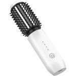 Brosse thermique sans fil, brosse chauffante c�ramique avec 4 temp�ratures r�glables, portable rechargeable ...