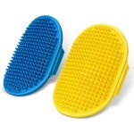 Brosse de toilettage pour chien - brosse de bain pour animal domestique - brosse de bain avec poign�e ...