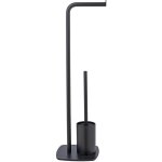 Brosse de toilette avec porte - papier hygi�nique, noire, iria wenko