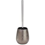 Brosse wc marrakesh, brosse wc noire, c�ramique avec vernis brillant, � 12, 5x41 cm, marron - wenko