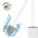 Brosse wc en silicone, brosse de toilettes pour salle de bain avec support  schage rapide, peut tre ...