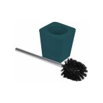 Brosse wc soft touch 'vitamine' 39cm bleu canard