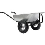 Brouette expert twin premium galva à roues gonflées 150l haemmerlin 306015201 Brouette expert twin premium galva à roues gonflées 150l haemmerlin 306015201