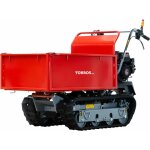 Torros - brouette motorise essence  chenilles surleves et monte - escaliers benne plateau basculante ...