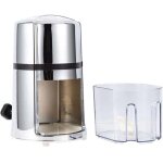 Broyeur � glace manuel, concasseur � glace portable avec lame en acier inoxydable