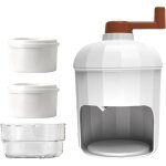 Broyeur  glace portable efficace - machine  glace pile manuelle avec plateau pour smoothies et boissons ...