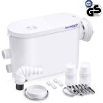 Broyeur sanitaire aquamatix silencio 400w wc toilette suspendue douche pompe de relevage silencieux