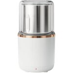 Ce broyeur silencieux de 220 v, en acier inoxydable et muni d'un couvercle, broie automatiquement les ...