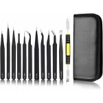 Brucelles pincette pinces de pr�cision anti - statiques en acier inoxydable pour �lectronique travail ...