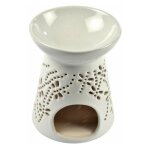 Brle parfum en cramique 'libellules' 9cm blanc