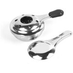 Br�leur � alcool, br�leur d'alcool pour fondue, br�leur � alcool g�lifi�, acier inoxydable, gris, 15 ...