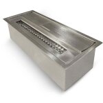 Br�leur bio�thanol 1, 5lt acier inoxydable 430ss l30 x p12, 5 x h8, 5 cm