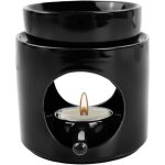 Bruleur bougie en ceramique, diffuseur d'huile et de cire, c�ramique aroma lampe avec cuill�re � bougie, ...