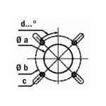 Br�leur fioul nc4 / nc6 - nc 6 h101a - puissance 40 � 55 kw - gicleur calibre 1, 00 en us gal / h - profondeur ...