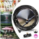 Brumisateur terrasse, 12m syst�me de brumisation ext�rieur avec buses laiton syst�me d'irrigation id�al ...