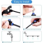 Brumisateur de terrasse, 20m 20buse syst�me de brumisation brumisateur jardin refroidissement avec tuyau ...