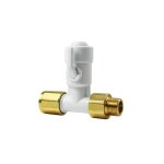 John guest speedfit - t bsp pour tuyau 10 mm, mle femelle 3 / 8, vanne d'arrt 3 / 8, avec clapet anti ...