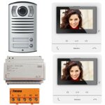 Kit visiophone bticino classe100 v16b 2 fils deux crans 364622