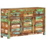 Buffet 110x30x65 cm bois massif de r�cup�ration