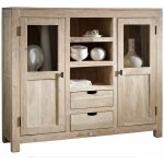 Buffet 140x40 acacia blanchi blanc nature white 63