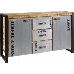 Buffet 145x40 manguier brut imprim� bois naturel factory 132