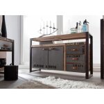 Massivmoebel24 - buffet 145x40 manguier brut imprimé bois naturel factory 143 Massivmoebel24 - buffet 145x40 manguier brut imprimé bois naturel factory 143