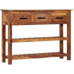 Buffet avec 3 tiroirs 110x30x80 cm bois d'acacia massif vidaxl