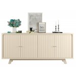 Buffet 4 portes 180 cm blanc ecru