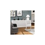 Buffet 4 portes 220x50x82 cm blanc brillant - floyd