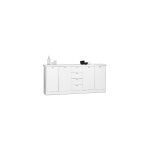 Argonauta - buffet 4 portes 4 tiroirs 200x40x90 cm blanc - landzy