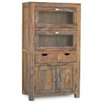 Buffet 80x40 palissandre huil� gris taupe nature grey 60