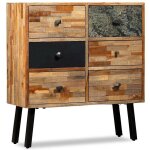 Helloshop26 - buffet bahut armoire console meuble de rangement latérale avec 6 tiroirs teck massif de ... Helloshop26 - buffet bahut armoire console meuble de rangement latérale avec 6 tiroirs teck massif de ...