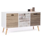 Buffet bas scandinave 113 cm bahia 3 portes