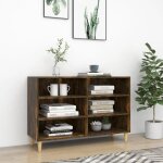 Buffet ch�ne fum� 103, 5x35x70 cm bois d'ing�nierie vidaxl