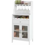 Buffet commode armoire de rangement avec porte - bouteilles casier  bouteilles range bouteille meuble ...