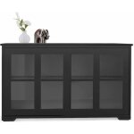 Buffet commode bas avec 2 etageres, tablette hauteur reglable, vaisselier / bahut de cuisine avec porte ... Buffet commode bas avec 2 etageres, tablette hauteur reglable, vaisselier / bahut de cuisine avec porte ...