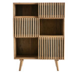 Miliboo - buffet haut en bois manguier massif 3 portes coulissantes l85 cm alba Miliboo - buffet haut en bois manguier massif 3 portes coulissantes l85 cm alba