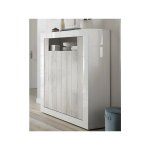 Buffet haut samantha 2 portes 110x144 cm blanc Buffet haut samantha 2 portes 110x144 cm blanc