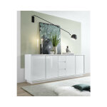Azura home design - buffet ice blanc laqu� 210 cm
