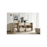 Azura home design - buffet mirel chêne 2 portes 4 tiroirs 241 cm Azura home design - buffet mirel chêne 2 portes 4 tiroirs 241 cm