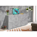 Buffet moderne avec 2 portes et 3 tiroirs, made in italy, buffet de cuisine avec dtail, buffet de salon ...