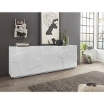 Buffet moderne avec 4 portes et 3 tiroirs, made in italy, buffet de cuisine avec dtail, buffet de salon ...