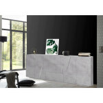 Buffet moderne avec 4 portes et 3 tiroirs, made in italy, buffet de cuisine avec dtail, buffet de salon ...