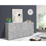 Buffet moderne avec 4 portes, made in italy, buffet de cuisine, buffet design de salon, 162x44h86 cm, ...